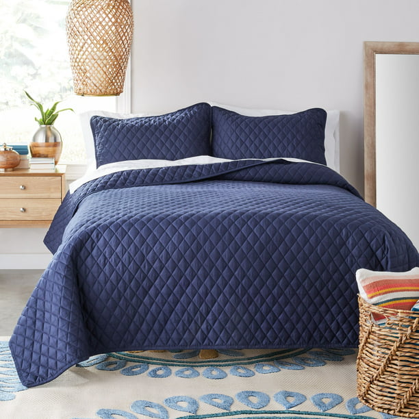 navy blue bedspread australia