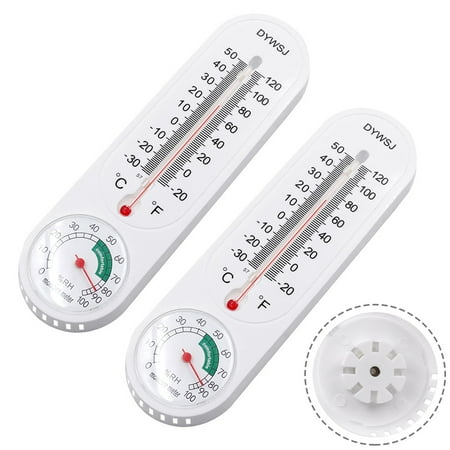 

Sufanic 2Pcs Hygrometer Breeding Thermometer Greenhouse Household Temperature Reader