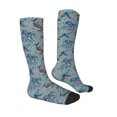 thumbnail image 3 of Daiia Sports Socks Underwater Animals and Flowers Printed Novelty Crew Socks for Men Women Knee High Socks Cotton Socks Soft & Breathable Support Unisex Socks, 3 of 9