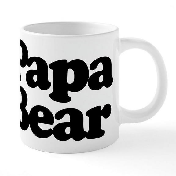 CafePress - Papa Bear - 20 Oz White Ceramic Mega Mug