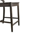 thumbnail image 4 of Home Square 3 Piece X-back Solid Wood Counter Stool Set in Dark Brown, 4 of 11