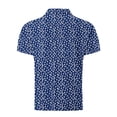 thumbnail image 3 of Ceisia Men's Slim Fit Short Sleeve Collared Tee All-Over Palm Tree Print Mesh Casual Top Navy XXL Gifts, 3 of 5