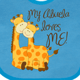 thumbnail image 4 of Inktastic My Abuela Loves Me Boys or Girls Baby Bib, 4 of 4