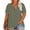 Army Green, variant on Laipiong Women Plus Size Tops 2026 Trendy Button Up V-Neck Short Sleeved Pullover Tee Shirts Dressy Casual Classic Fit Workout Clothes