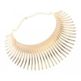thumbnail image 4 of Collier à Pompons Accessoires Collier Ras du Cou Mode Cristal pour Noël, Doré, 42cm, 4 of 8