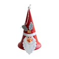 thumbnail image 1 of Colgante de campana de Navidad Macarena decoración navideña artesanía de hierro 13,5 cm x 7,5 cm, 1 of 8