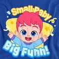 thumbnail image 2 of Bebefinn Small Baby Big Fun Unisex Adult T Shirt, Royal, Large, 2 of 5