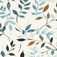 thumbnail image 6 of HAOXIT Watercolor Blue White Grey Leaves Round Tablecloth Teal Gray Woodland Leaf Table Clothes Spring Summer Waterproof Reusable Circle Table Cover for Picnic Party Dining Room Home Decor 31-35, 6 of 8