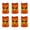 Ginger, variant on Halloween Lamps Pillar Candles 6 Pcs, Orange Color Flickering Lights for Halloween Table Decor