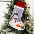 thumbnail image 2 of Matoen12 Christmas Stockings for Family 18.9" Large Classic Hanging Ornament Decorations for Fireplace Xmas Season, 2 of 7