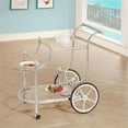thumbnail image 2 of Coaster Home Furnishings Chariot de Service à Roulettes avec Embouts, Chrome et Transparent, 2 of 8