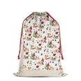 thumbnail image 2 of Christmas Bags Drawstring,Multicolor Christmas Pattern Large Xmas Christmas Gift Bags,Reusable for Xmas and New Year Party Favors and Supplies,27.6" X 19.7", 2 of 5