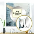 thumbnail image 3 of Designart "Monochrome Paint Minimalist Corner III" coastal Square Mirror For Wall Decor - Large White Square Printed Wall Mirror Art - Square Coastal Mirror - Wall Mounted Square Large Mirror, 3 of 5