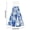 Blue Skull Bird Flower, variant on Haosy 2 Pack Kitchen Wash Cloths with Hanging Loops Absorbent Absorbent Quick Drying Hand Towels, Little Witch and Vampire on Halloween