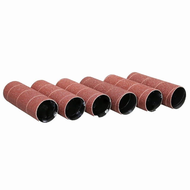 Dark Stone Sanding Sleeves for Oscillating Spindle Sander, Aluminum Oxide, 6-Pack (1-1/2, Inches, 600)