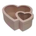 thumbnail image 2 of segolike Heart Shaped Flower Box Transparent for Valentines Day Flowers Packaging Mom Pink, 2 of 9