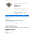 thumbnail image 2 of Thermostat - Compatible with 2003 - 2010 Dodge Ram 1500 5.7L V8 - Motorad, 2 of 2