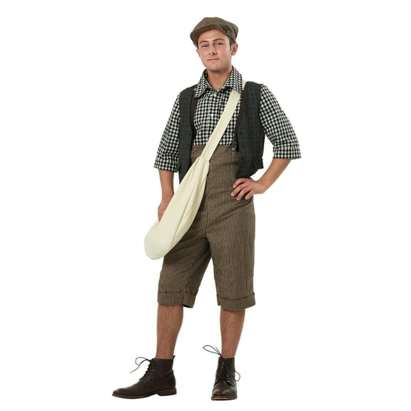 Adult 20's Newsie Costume