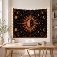 thumbnail image 5 of Sun and Moon Celestial Mandala in Starry Cosmos, Mystical Boho for Spiritual Art Lovers, Celestial Home Decor Housewarming Gift Tapestry Wall Hanging for Bedroom, Living Room and Dorm, 5 of 7