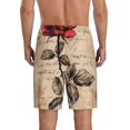 thumbnail image 5 of Cauagu Vintage Rose Botanical Art Print Pajama Bottoms for Men Sleep Pajama Shorts Elastic Waistband Sleep Pajama Short Men's PJ Shorts -Medium, 5 of 6