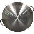 thumbnail image 3 of HH - 50 cm Wok/Karahi SS (2 Loop Handles) - Single Pack - Perfect for Stir-Frying, Deep-Frying, and More - Durable Stainless Steel Construction (1ct), 3 of 4