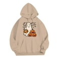 thumbnail image 4 of TSADFHJI Sweat à Capuche pour Hommes Automne Mode Décontractée Imprimé Partiel Pull à Capuche Manches Longues L Kaki, 4 of 4