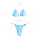 thumbnail image 3 of Traje de baño de 2 piezas para mujer, trajes de baño para mujer, bikini con cordón ajustable Love para mujer, 3 of 6