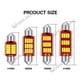 thumbnail image 2 of KEIN Festoon LED Interior Del Coche De La Cúpula Lámpara De Luz C10W C3W Señal C5W Bombilla 31mm 36mm 39mm 41mm 12V Matrícula Placa De Lectura Puerta Indicador, 2 of 3