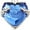 Blue, variant on Blue "Always in My Heart" Cremation Necklace Rhinsestone Women's Heart Urn Necklace for Ashes Funeral Urn Jewelry Remembrance Memorial Pendant with Free Funnel Fill Kit and Gift Box