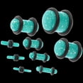 thumbnail image 1 of 18 piezas doble llamarada acrílico sólido sillín oído túneles tapones Hugo kit de medidor de oído de silla de montar doble, 1 of 10