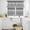 White Light Gray Black, variant on Teal Black Boho Kitchen Curtains Sets for Windows 36 Inch Length, Vintage Ethnic Tribe Abstract Art Rod Pocket Window Treatments Tier Curtains and Valances Set for Bedroom/Bathroom