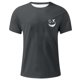 thumbnail image 4 of Camisetas de Cuello de la Tripulación de los Hombres de Poliéster Impreso en Seco Rápido, Cuello Redondo de Corte 3D para Gimnasio, Carrera, Ciclismo Y Ocasional, 4 of 4