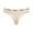 Nude, variant on 3 Pack Women Underwear Seamless Thongs Low Rise Letter Panties Breathable Soft Thongs