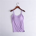 thumbnail image 2 of Usmixi Tank Top for Women Solid Summer Crewneck Sleeveless T Shirts Plus Size Yoga Sports Camisole Tanks Spaghett Strap Underwear Tops Purple xxxxxxl Under $5, 2 of 6