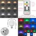 thumbnail image 2 of FSLiving Industrial Black Metal Pendant Light with Rechargeable Battery Operated LED Bulb Adjustable Wire Length Hanging Light RGB Mode Dimmable Timing Lighting Fixtures for Kitchen Factory - 1 Light, 2 of 5