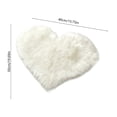 thumbnail image 3 of Byujiro Heart Shaped Fluffy Rug, Soft Plush Bedside Floor Mat for Bedroom Living Room, Non Slip Washable Carpet, 16 x 20 Inches, 3 of 6