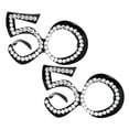 thumbnail image 1 of Gafas de cumpleaños retro de cristal negro 50a 2 piezas Sunnimix, 1 of 8