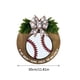 thumbnail image 3 of Fiudx Ofertas y liquidaciones Letrero decorativo de béisbol de bienvenida Letrero colgante para puerta Letrero de madera para decoración de pared de puerta, 3 of 7