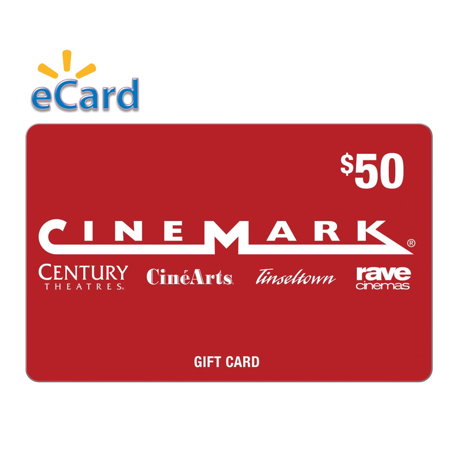 Cinemark 50 Gift Card (email Delivery)