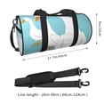 thumbnail image 2 of Balery Three White Geese Bolsa de Gimnasio para Mujeres y Hombres, Bolsa de Viaje Impermeable, Bolsa de Fin de Semana con Compartimento para Zapatos y Bolsillo Húmedo, 2 of 6