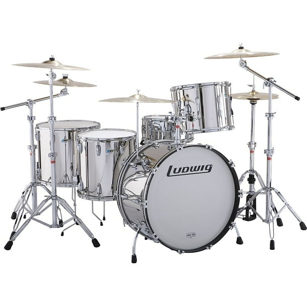 Ludwig BackBeat Complete 5Piece Drum Set With Hardware And Cymbals