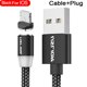 thumbnail image 1 of Cable USB magnético LED USLION, carga rápida, USB tipo C, Cable de teléfono, cargador magnético, carga de datos, Micro USB para iPhone 14 para Xiaomi Tan Jianjun unisex, 1 of 2