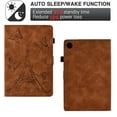 thumbnail image 2 of Dteck Folio Case for Samsung Galaxy Tab A8 10.5 Inch 2022 SM-X200 X205 X207, Slim Lightweight Embossed Butterfly PU Leather Case with Card Slots Auto Wake Sleep, Brown, 2 of 6