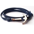 thumbnail image 1 of Pulsera con abalorios de ancla Yashi para hombre de cuero doble modelo 12028 4, 1 of 4