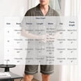 thumbnail image 3 of Dagugfen Pajama Sets for Men Button down Short Sleeve Shirts Elastic Waisted Shorts Loose Fitted Breathable Sleepwear Sets, 3 of 5