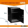 thumbnail image 4 of Caja Fuerte Biometrica Digital Touch Con Huella Super Kashbill 50x31x35 Mod. CFBT05, 4 of 7