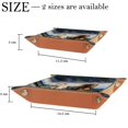 thumbnail image 4 of Jewelry Dish Trinket Tray Home Decor Wedding Gift for Her Small Ring Holder Two Running Horses Flag, 16x16cm, 4 of 6