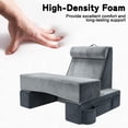 thumbnail image 3 of Yacona Reading Pillow, Bed Pillow for Sitting up with Multifunctional Support Pad, Adult Bed Chair Upright Pillows for Sleeping, Gray, 3 of 8