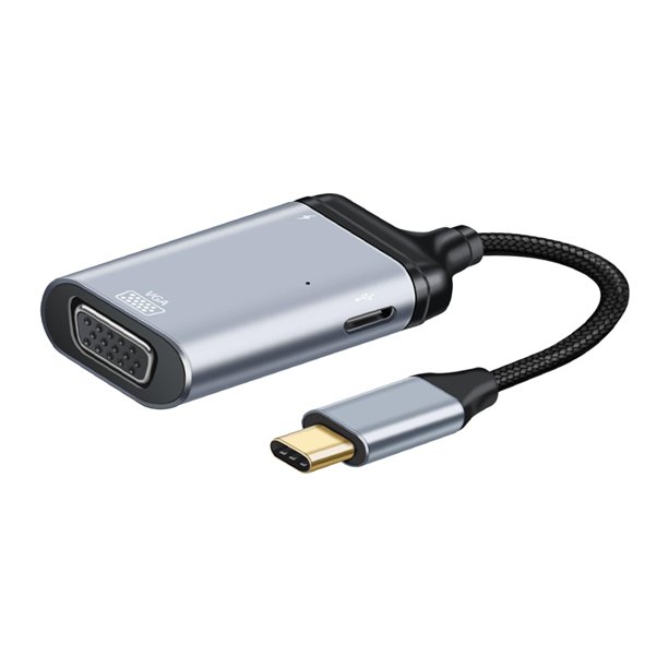 Adaptador de cable 4K tipo salida de audio y video C-VGA 3 en 1 Baoblaze Convertidor multifunción