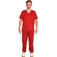 thumbnail image 5 of Pijama Uniforme Medico Clinico Hombre Conjunto Corte Recto Rojo XL, 5 of 5